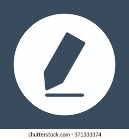 pencil icon, vector illustration. Flat design style