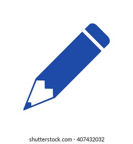 pencil icon, vector illustration. Flat design style