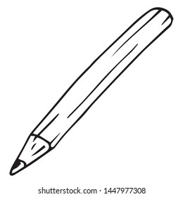 Pencil icon. Vector illustration pencil. Hand drawn pencil.