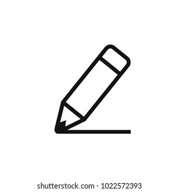 Pencil Icon Vector illustration isolated on white background.