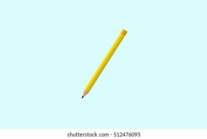 Pencil icon vector illustration . Isolated badge flat design for website or app - stock graphics