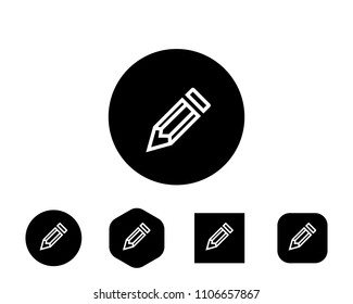 Pencil icon Vector Illustration, Line Icon