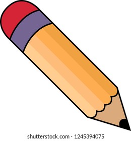 Pencil Icon vector illustration logo symbol. Isolated on a white background