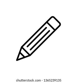 pencil Icon Vector Illustration Logo Template