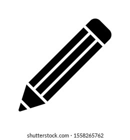 pencil icon vector illustration logo template for many purpose. Isolated on white background.