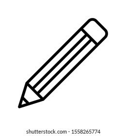 pencil icon vector illustration logo template for many purpose. Isolated on white background.