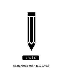 pencil icon vector illustration logo template for many purpose. Isolated on white background.