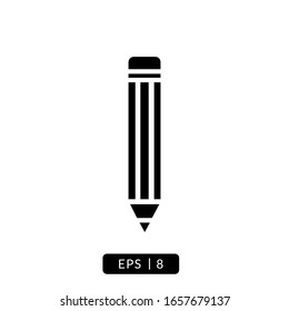 pencil icon vector illustration logo template for many purpose. Isolated on white background.