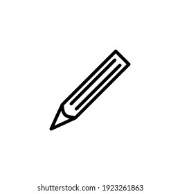 Bleistift-Symbol Vektorgrafik Logo-Vorlage für viele Zwecke. Einzeln auf weißem Hintergrund.