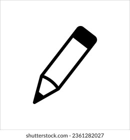 icono de lápiz , ilustración vectorial sobre fondo blanco