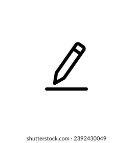 Pencil icon vector illustration. outline icon for web, ui, and mobile apps