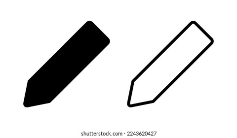 Pencil icon vector illustration. pen sign and symbol. edit icon vector