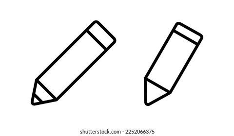 Pencil icon vector illustration. pen sign and symbol. edit icon vector
