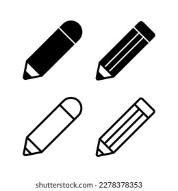 Pencil icon vector illustration. pen sign and symbol. edit icon vector