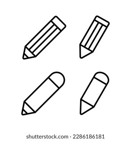 Bleistift-Symbol, Vektorgrafik. Stift und Symbol. Icon-Vektorgrafik bearbeiten