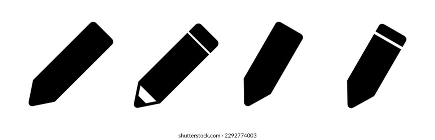 Bleistift-Symbol, Vektorgrafik. Stift und Symbol. Icon-Vektorgrafik bearbeiten