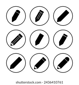 Pencil icon vector illustration. pen sign and symbol. edit icon vector