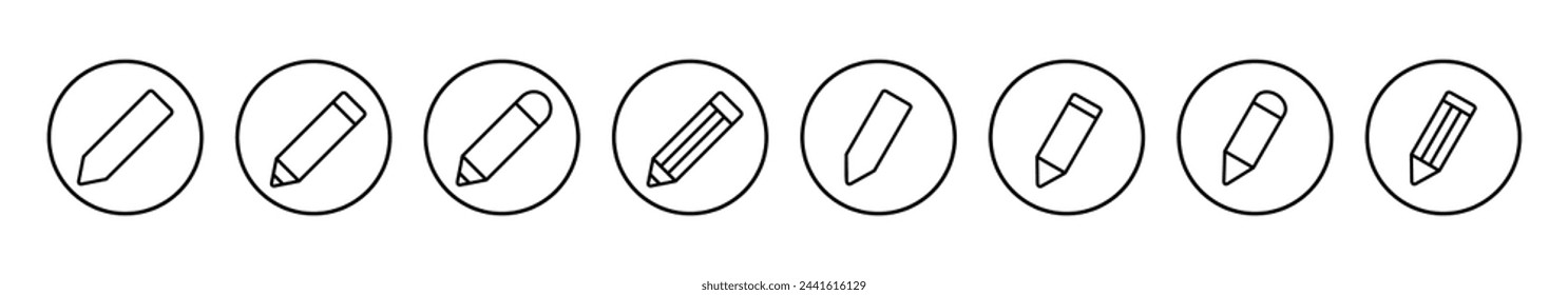 Pencil icon vector illustration. pen sign and symbol. edit icon vector