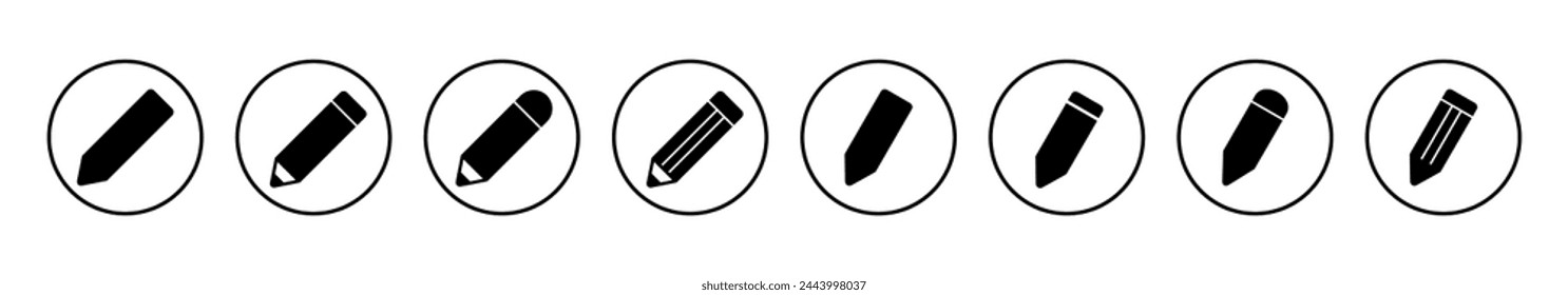 Pencil icon vector illustration. pen sign and symbol. edit icon vector