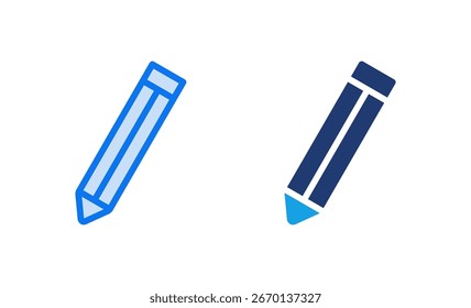 Icono de lápiz Ilustración vectorial. símbolo de lápiz y símbolo. Vector de icono de edición