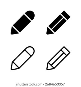 Pencil icon vector illustration. pen sign and symbol. edit icon vector