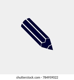 pencil icon, Vector illustration. pen icon vector