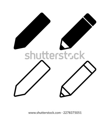 Pencil icon vector illustration. pen sign and symbol. edit icon vector
