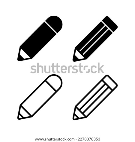 Pencil icon vector illustration. pen sign and symbol. edit icon vector