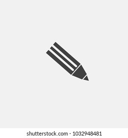pencil icon vector illustration. school icon vector