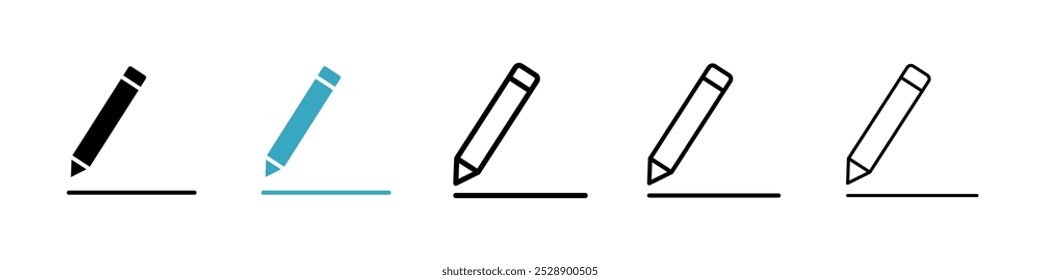 Bleistift-Symbol, Vektorgrafik-Set