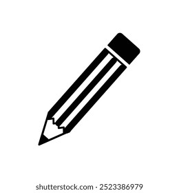 Pencil icon vector illustration. pencil sign and symbol. Editable vector isolated on white background