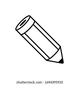 Icono de lápiz ilustración vectorial para web