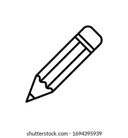 Pencil icon vector illustration for web