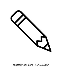 Bildvorlage für die Vektorillustration von Bleistift-Symbolen