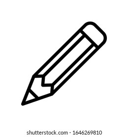 Bildvorlage für die Vektorillustration von Bleistift-Symbolen