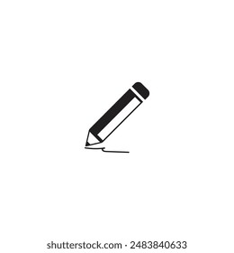 Icono de lápiz Ilustración de Vector Diseño de logotipo