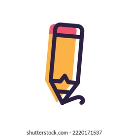 pencil icon vector image on a white background