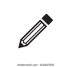 Pencil icon vector. Pencil icon isolated