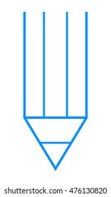 Pencil icon vector isolated