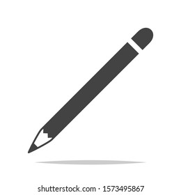 Pencil icon vector isolated illustration