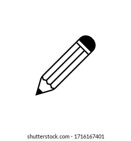 Pencil Icon, Vector Isolated Illustration.