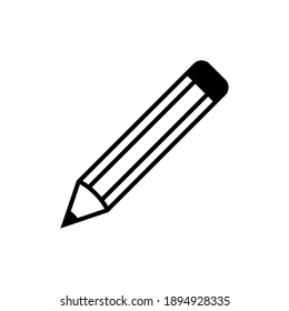 Pencil Icon, Vector Isolated Illustration.