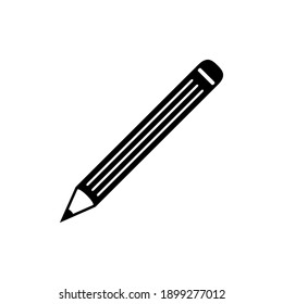 Pencil icon, vector isolated illustration.