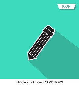 Pencil Icon Vector isolated on white background.