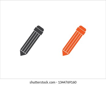 Pencil Icon Vector isolated on white background.