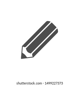 Pencil icon vector isolated on white background