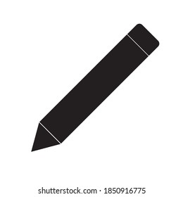 Pencil icon vector isolated on white background