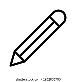 pencil icon vector isolated on white background