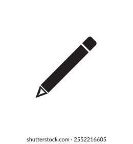 Pencil icon vector isolated on white background. Pencil vector icon