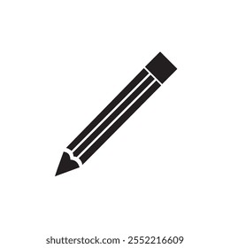 Pencil icon vector isolated on white background. Pencil vector icon